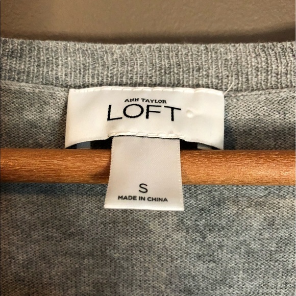 🌲 Loft grey short sleeve sweater - Picture 7 of 8